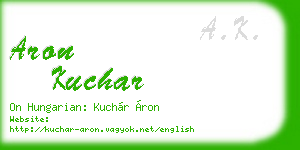 aron kuchar business card