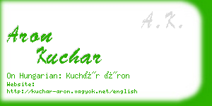 aron kuchar business card